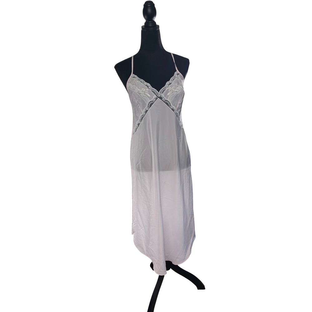 Natori Pale Pink Lace Trim Slip Chemise